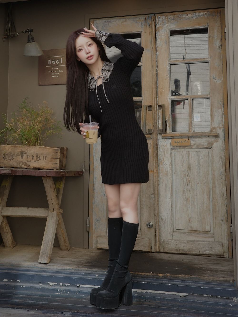 レイヤードライクニットミニワンピース – Darich (ダーリッチ)