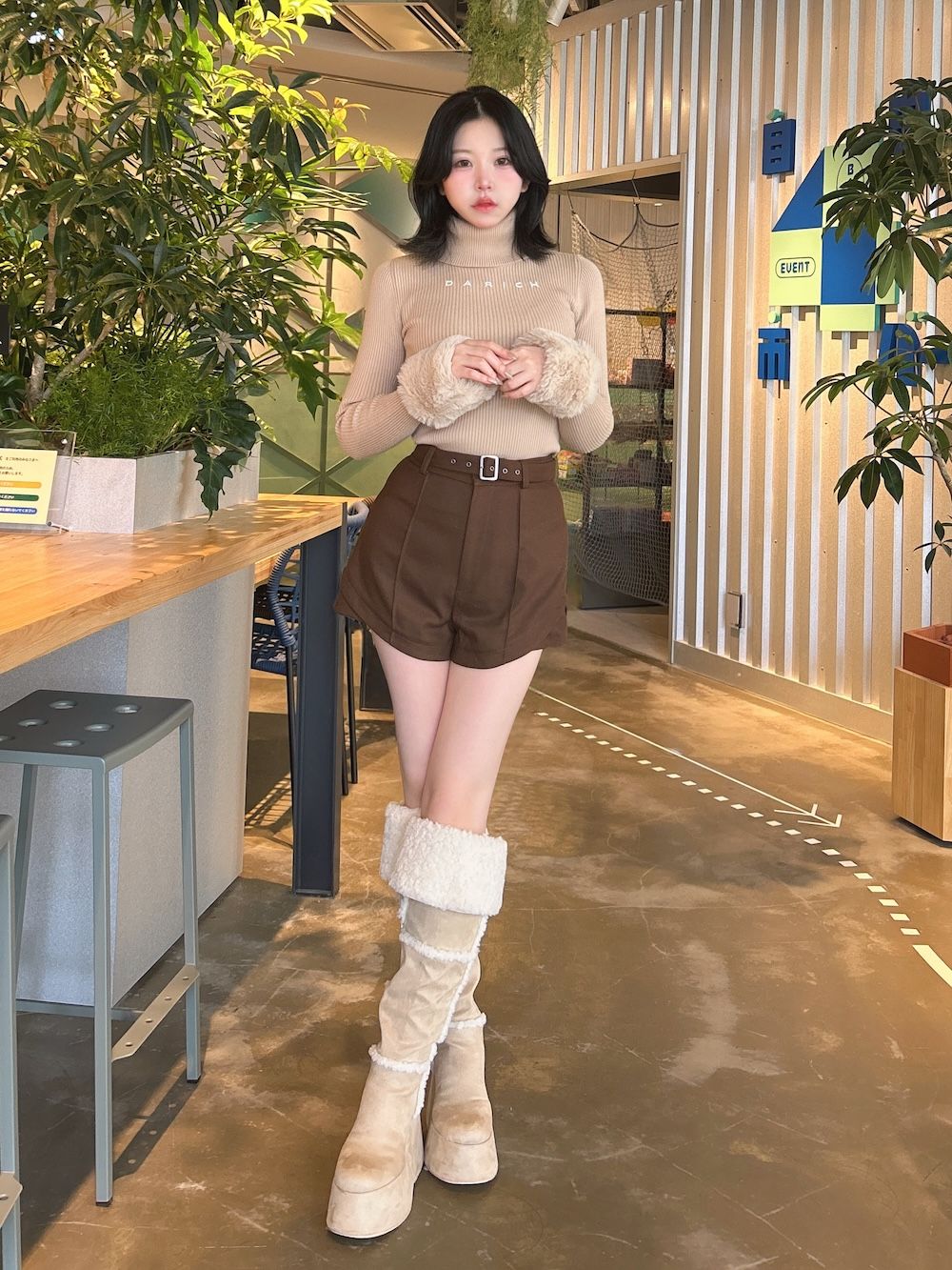 フェイクムートンニーハイブーツ – Darich (ダーリッチ)