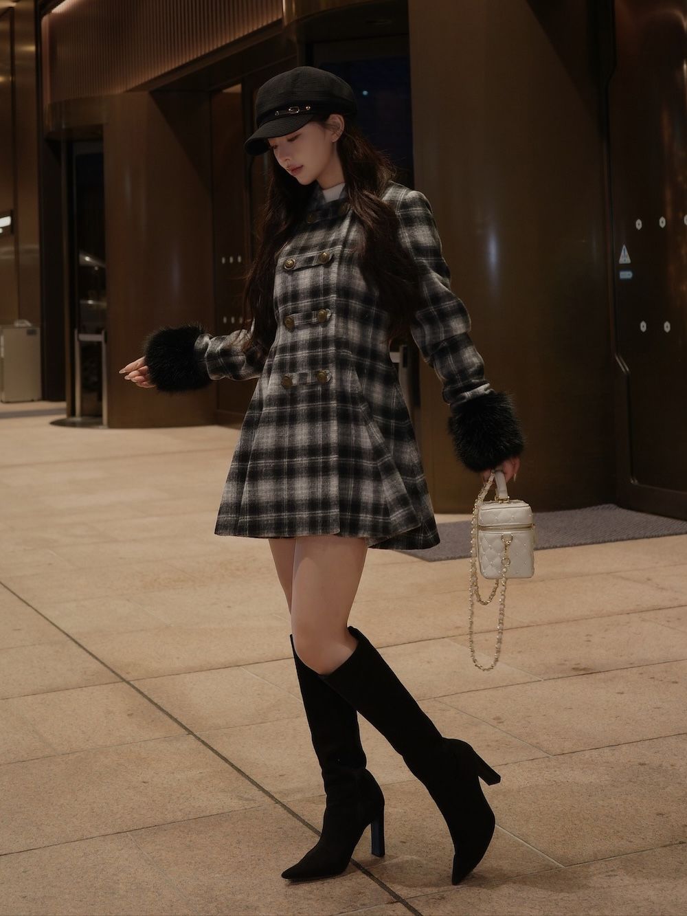 Darichロゴガーメント＆DDロゴベロアハンガー付き】ケープチェック