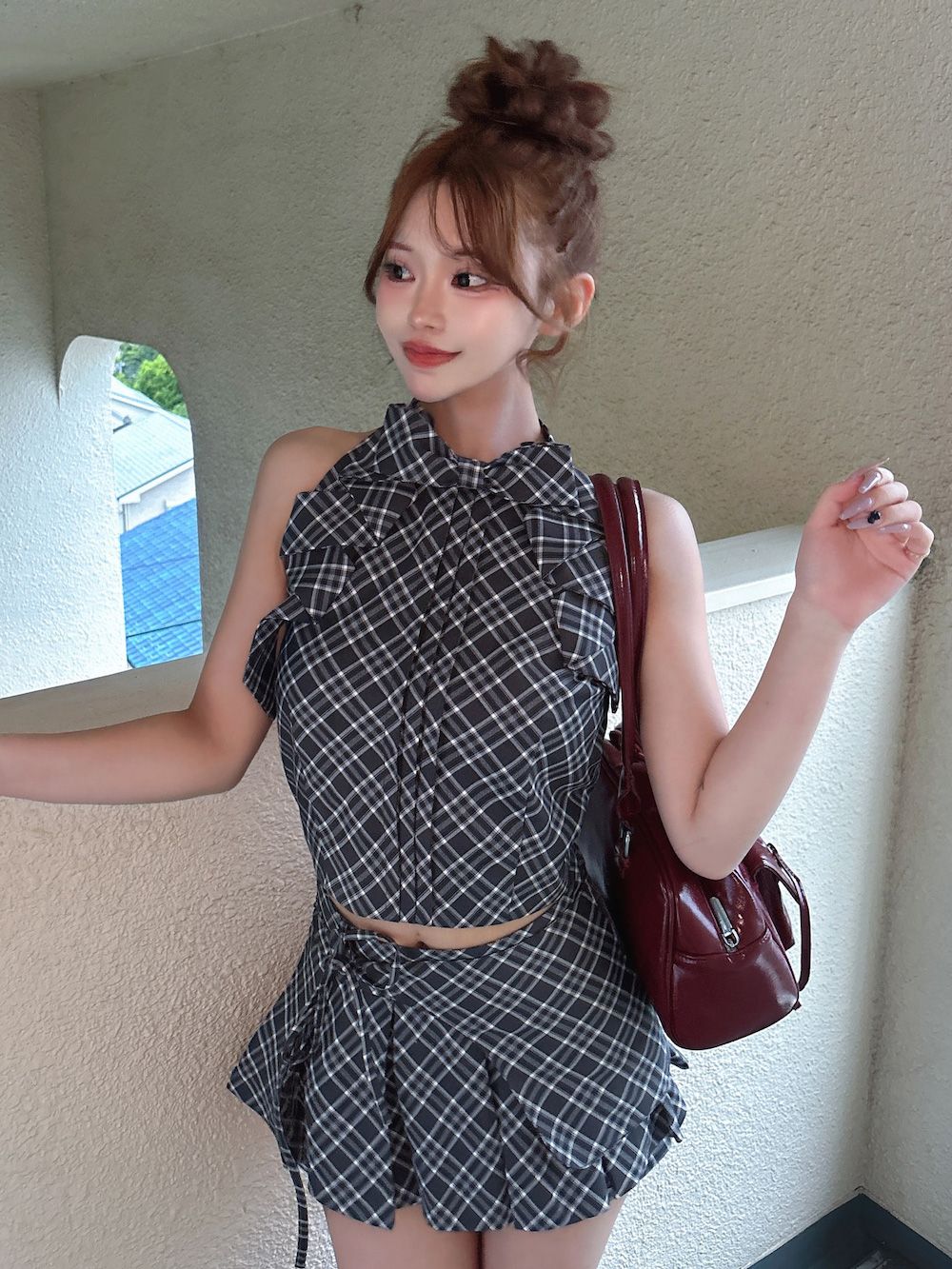 チェックスカートライクショートパンツ – Darich (ダーリッチ)