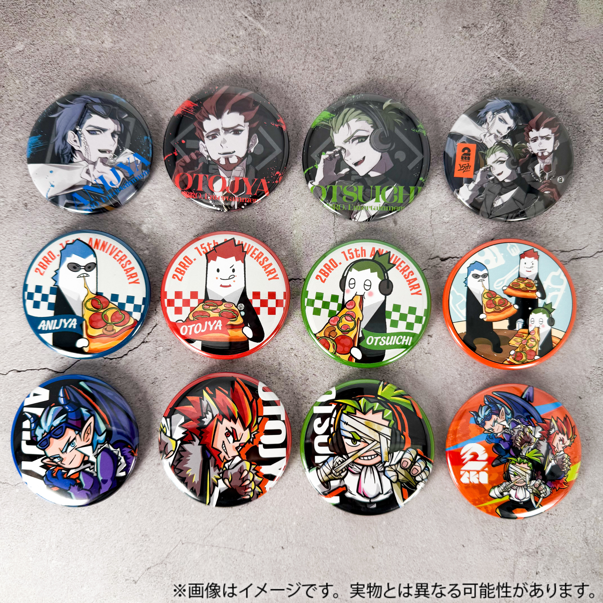 h*0様 2BRO. 15周年 POP UP STORE 缶バッジ 全12種 コ