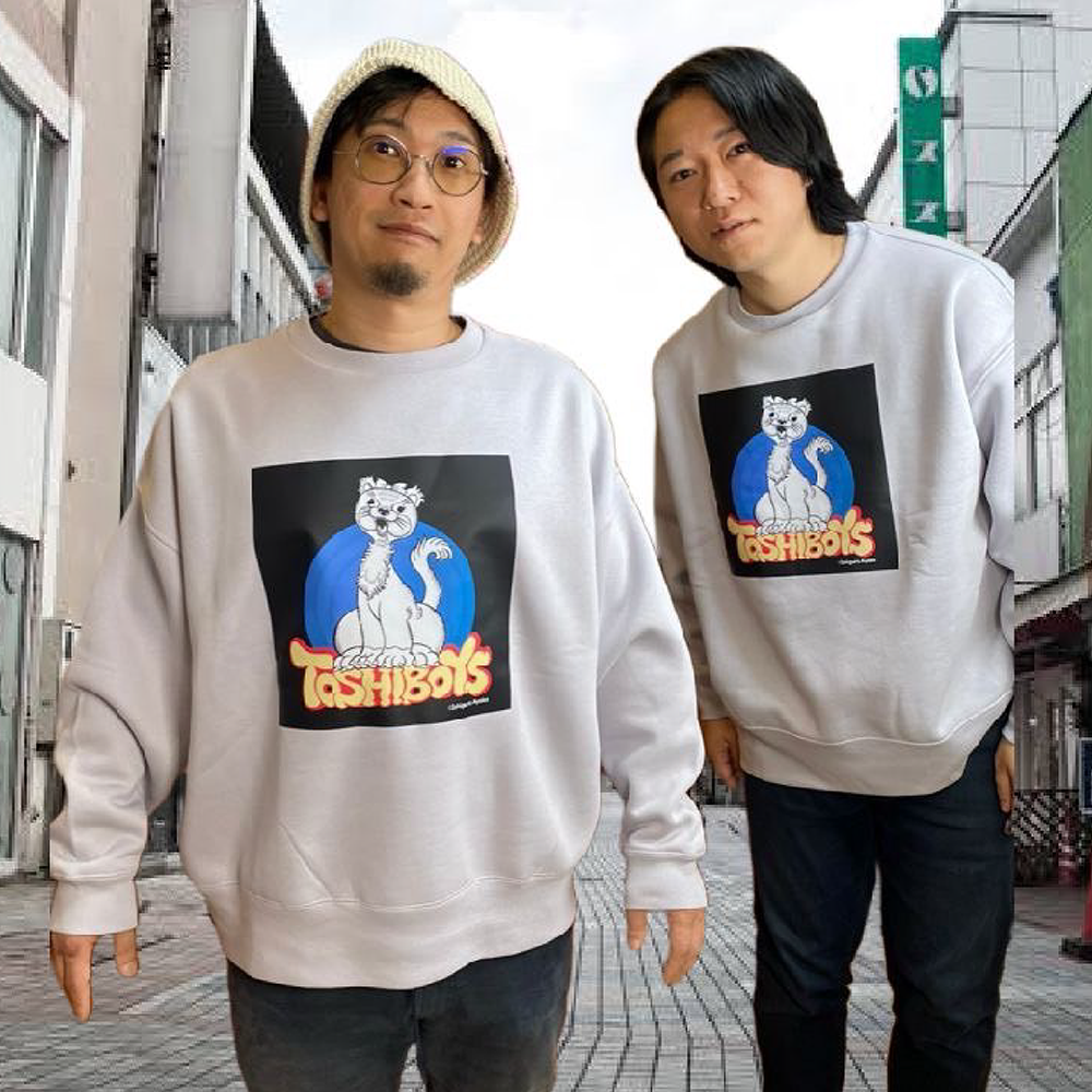石黒亜矢子コラボ 限定猫ちゃんビッグシルエットトレーナー|TOSHIBOYS