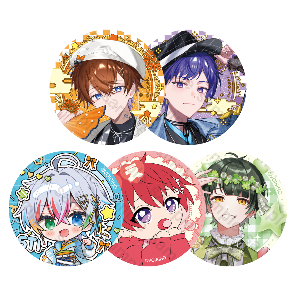 すたぽら ランダム缶バッジ 2024年 お正月ver. - すたぽらしょっぷ