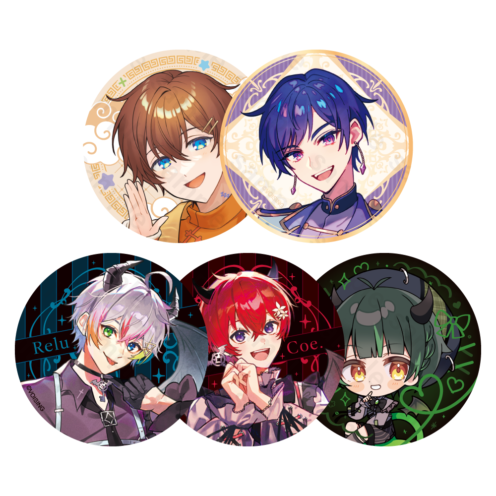 すたぽら Relu Coe. ゆう くに こったろ まとめ売り 缶バッジ チェキ