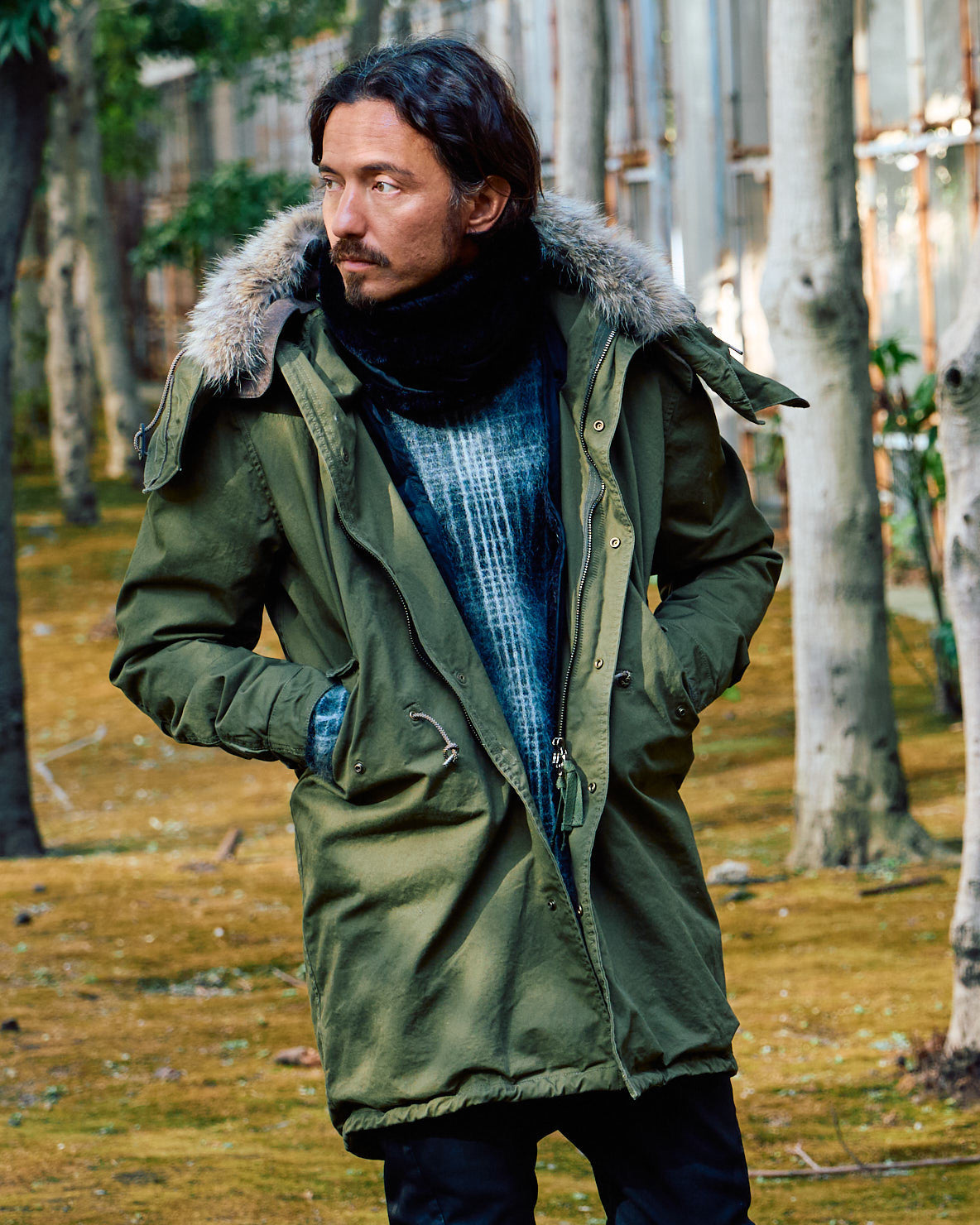 wjkのM65 fishtail parkaで魅せる、大人のミリタリースタイルをご紹介