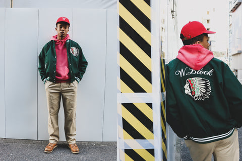 WOODBLOCK + BUTWIN COTTON VARSITY JACKET RELEASE.