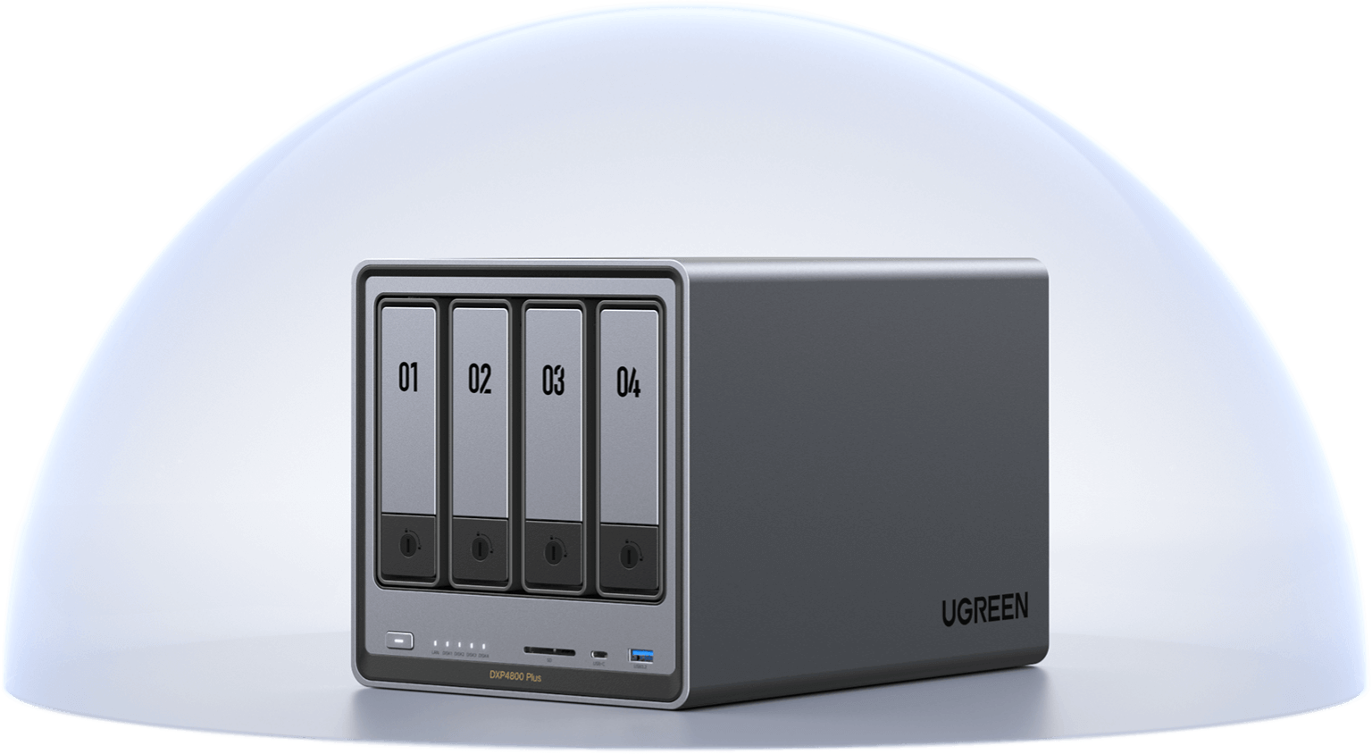 UGREEN 4ベイ NASストレージ - 136TB超大容量と高速10GbE転送