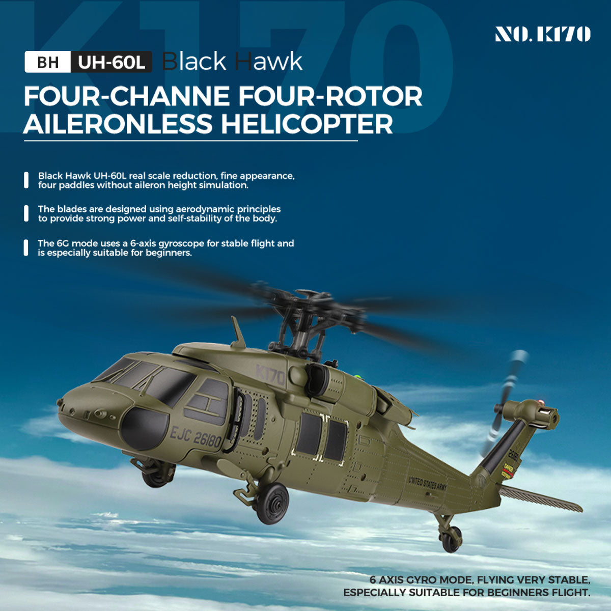 Introducing the K170 Black Hawk UH-60L: A High-Performance 4