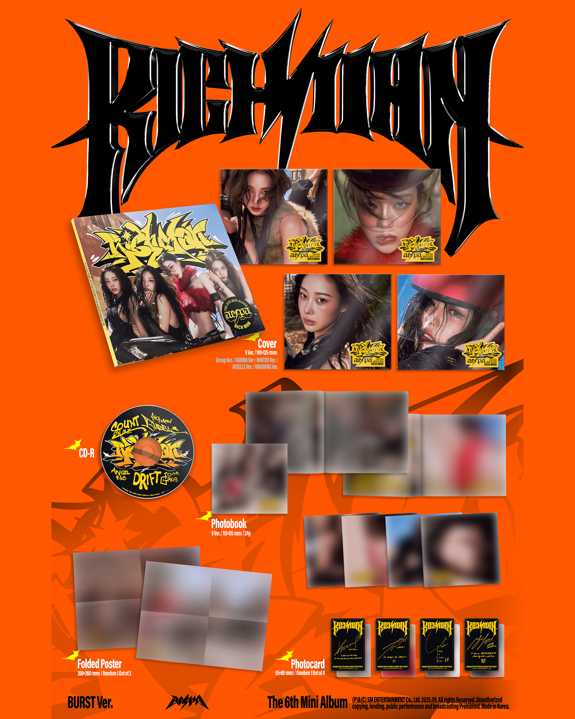 aespa | The 6th Mini Album 'Rich Man' (BURST Ver.) (WINTER Version