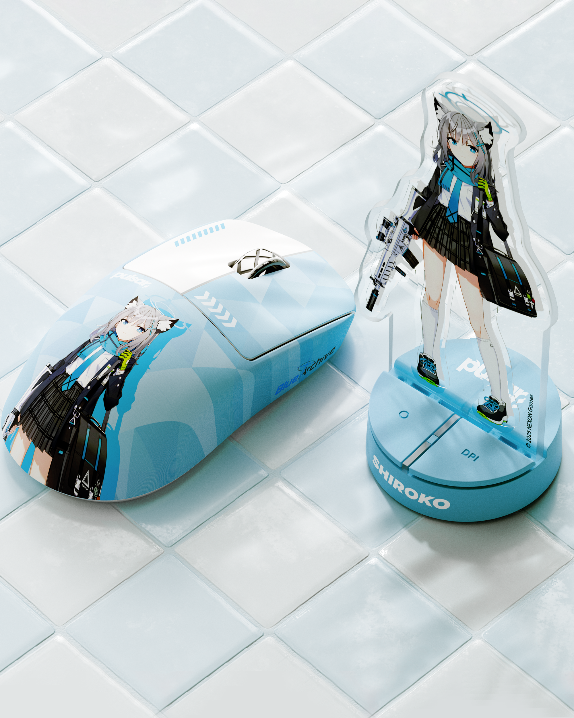 BlueArchive Shiroko Edition] X2 CrazyLight Medium Gaming Mouse