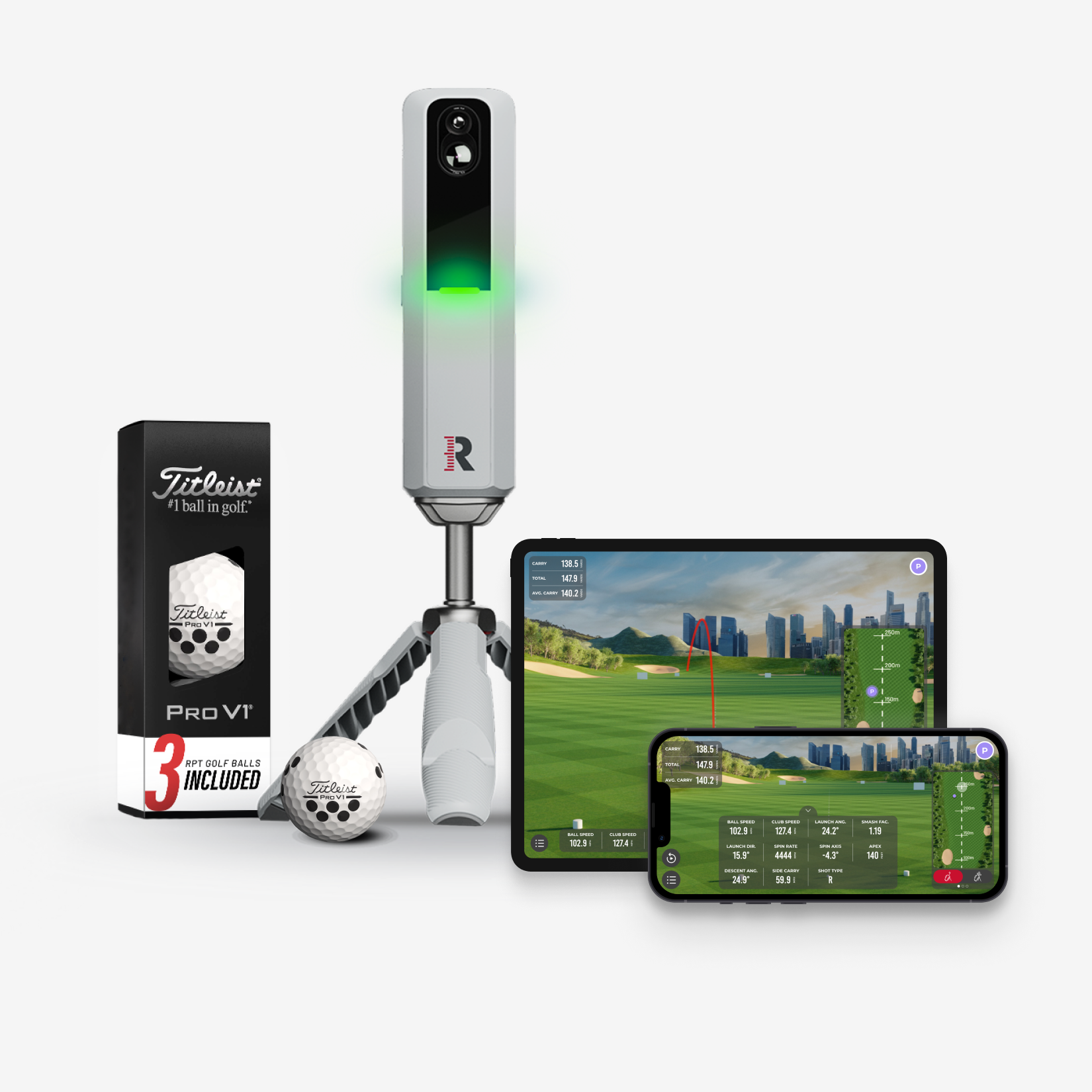 Rapsodo® MLM2PRO Mobile Launch Monitor + Golf Simulator