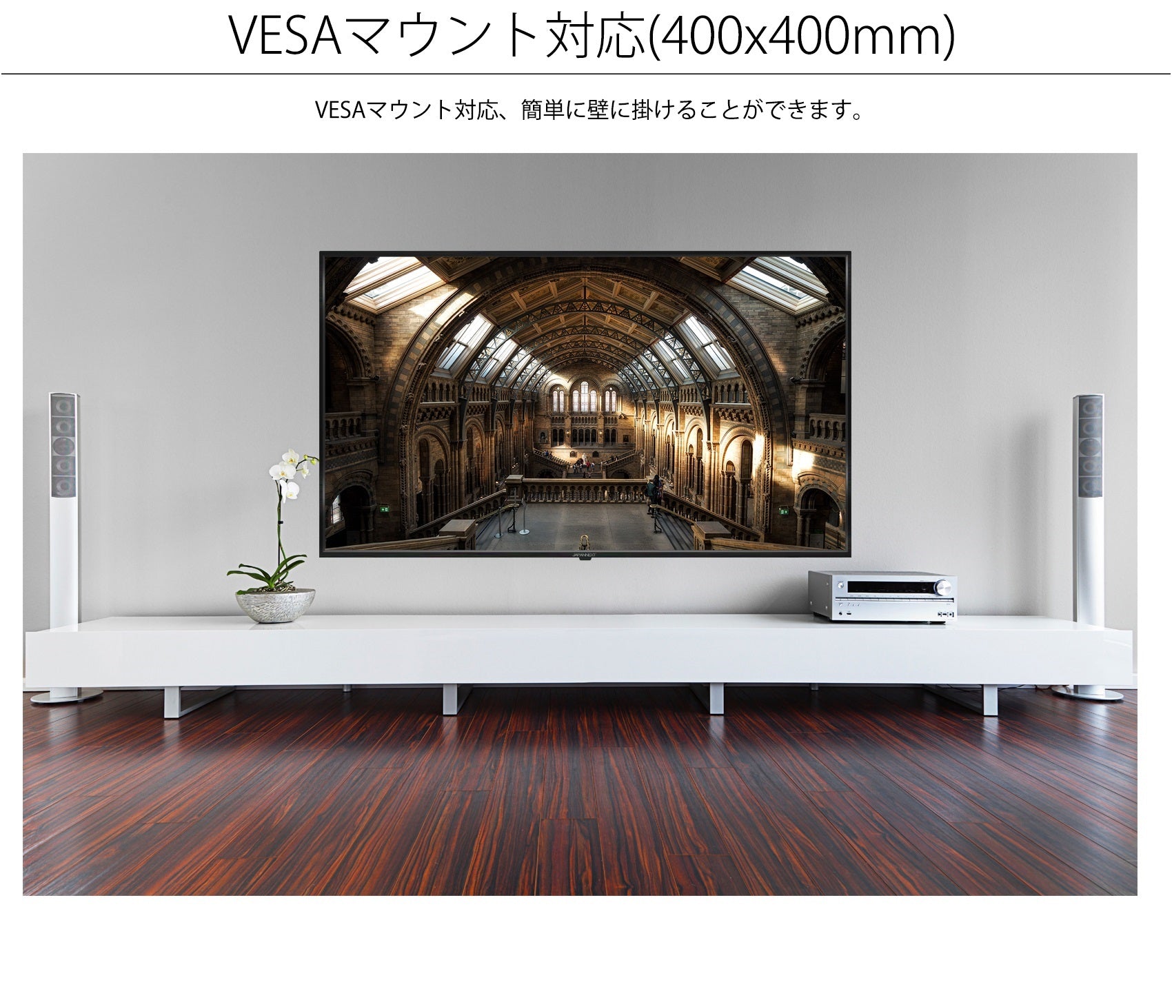 65インチ 大型液晶ディスプレイ 4K HDR PCモニター JN-VT6500UHDR