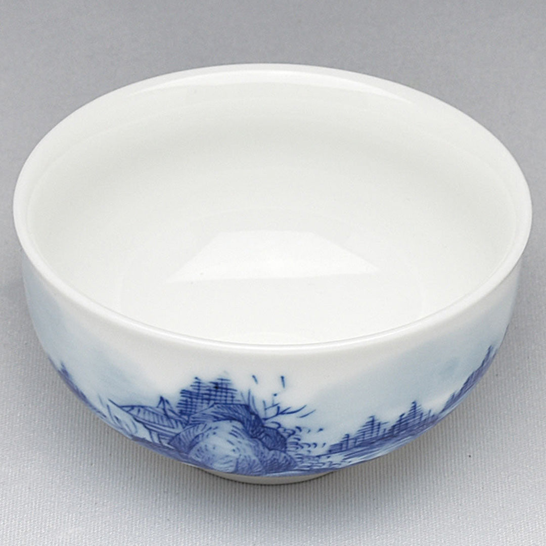 景徳鎮・青花山水茶杯｜中国茶器専門店の通販・天香茶行