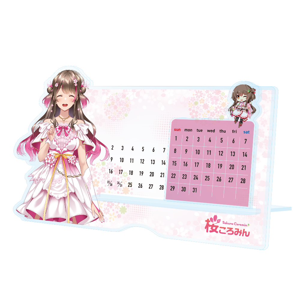 アクリル万年カレンダー|桜ころみんOFFICIAL STORE