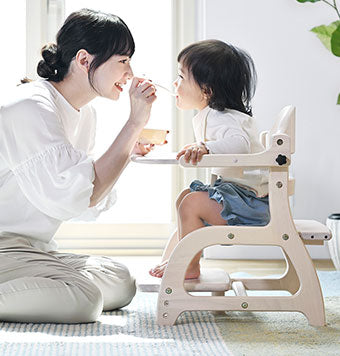 アーチ木製ローチェアⅢ【折りたたみOK】・すくすくローチェア3【体型