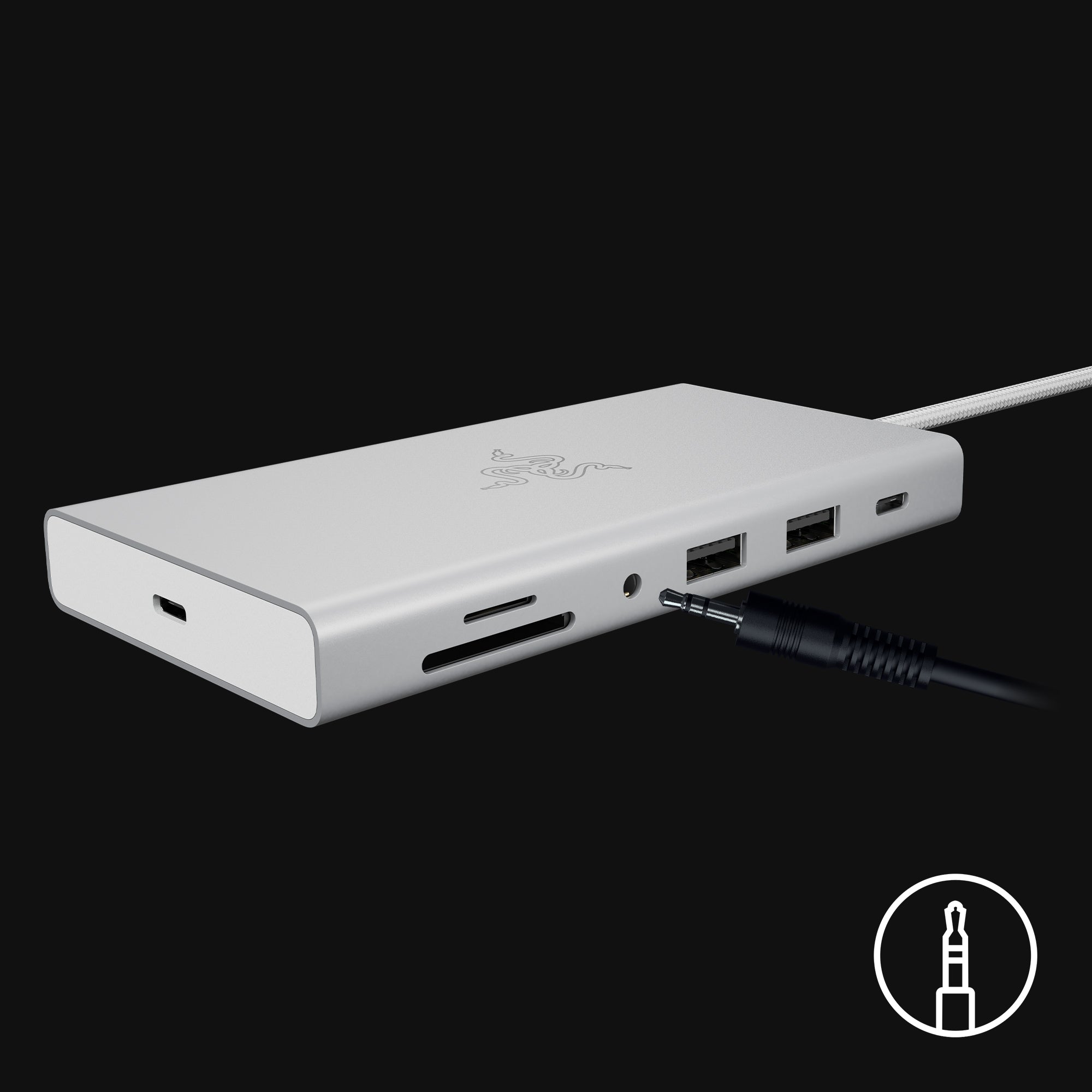 Razer USB C Dock(Mercury White) ユーエスビー シー ドック