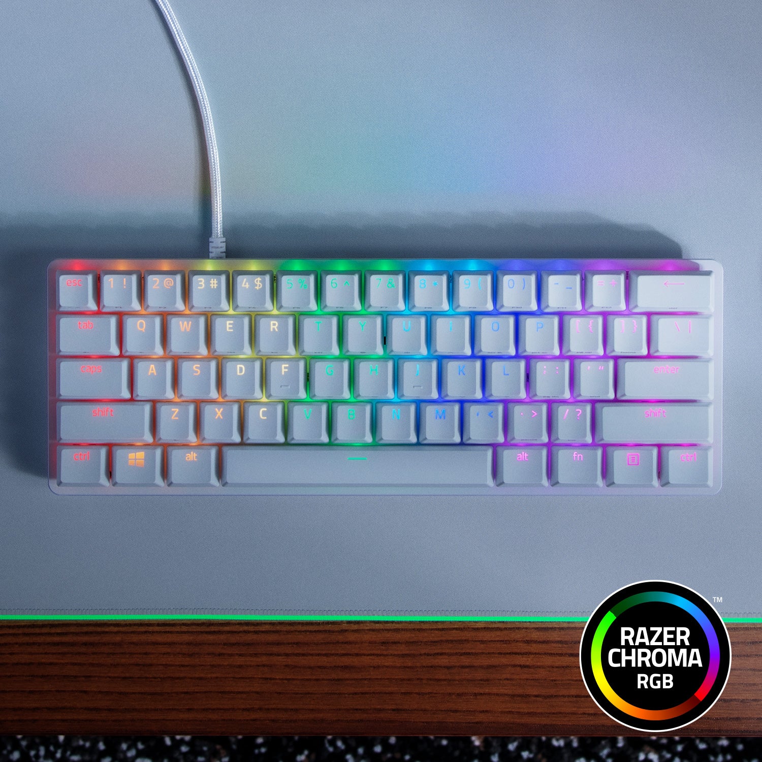 Razer Huntsman Mini Mercury White - Clicky Optical Switch