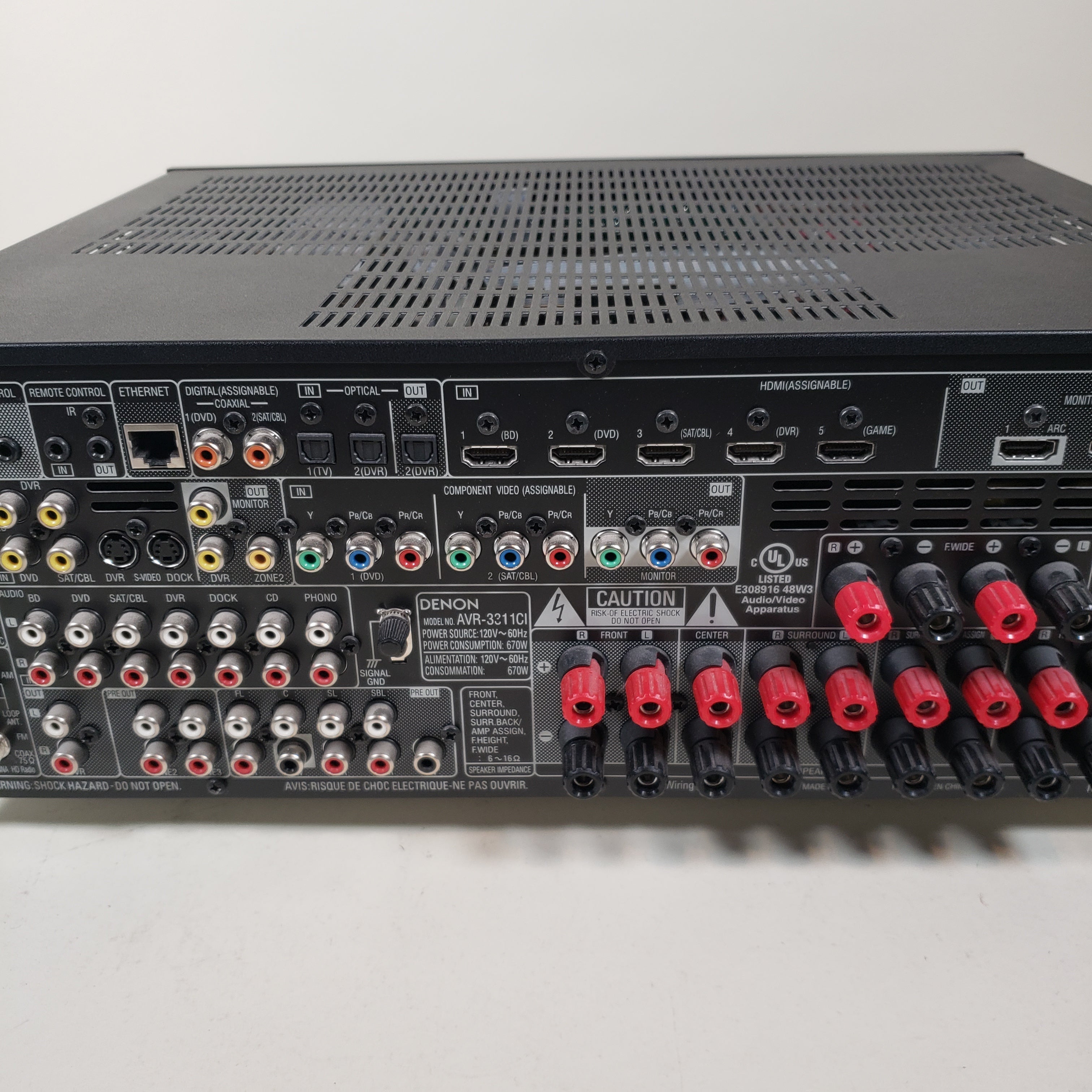 Denon AVR-3311CI 670W 7 Multi-Channel AV Receiver | PayMore United