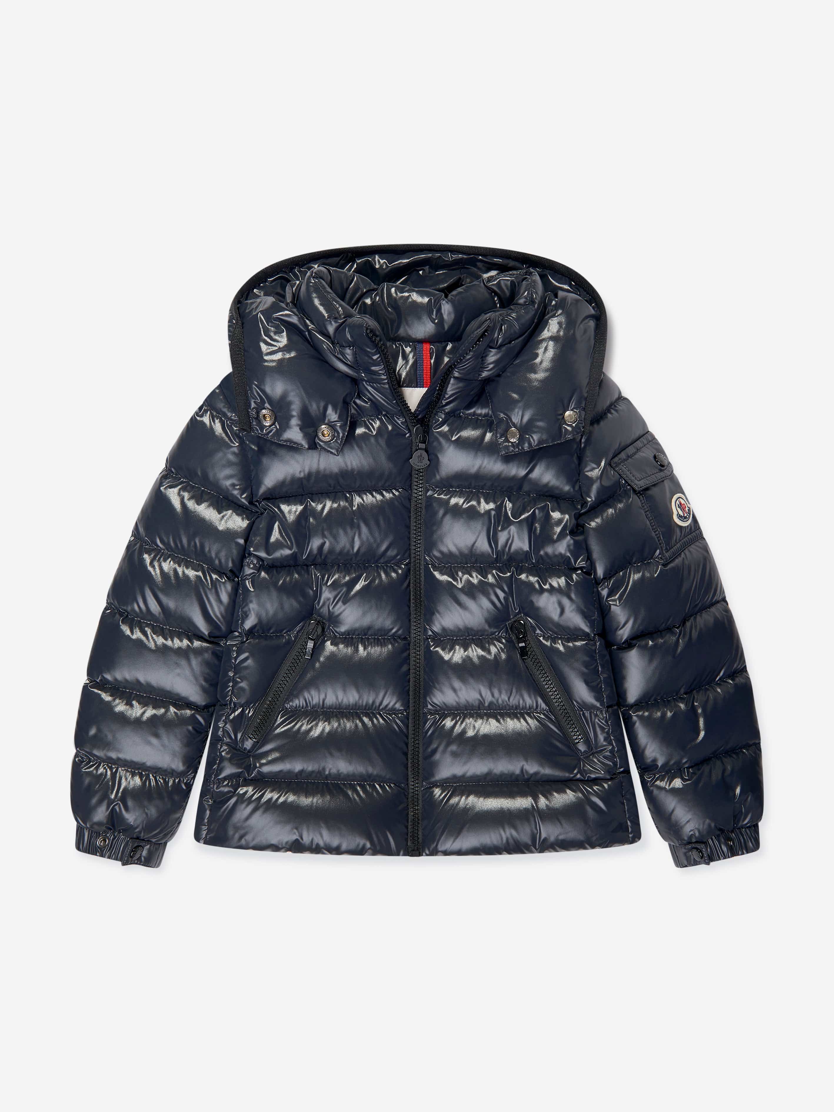 Moncler Enfant Girls Down Padded Selat Jacket in Navy | Childsplay