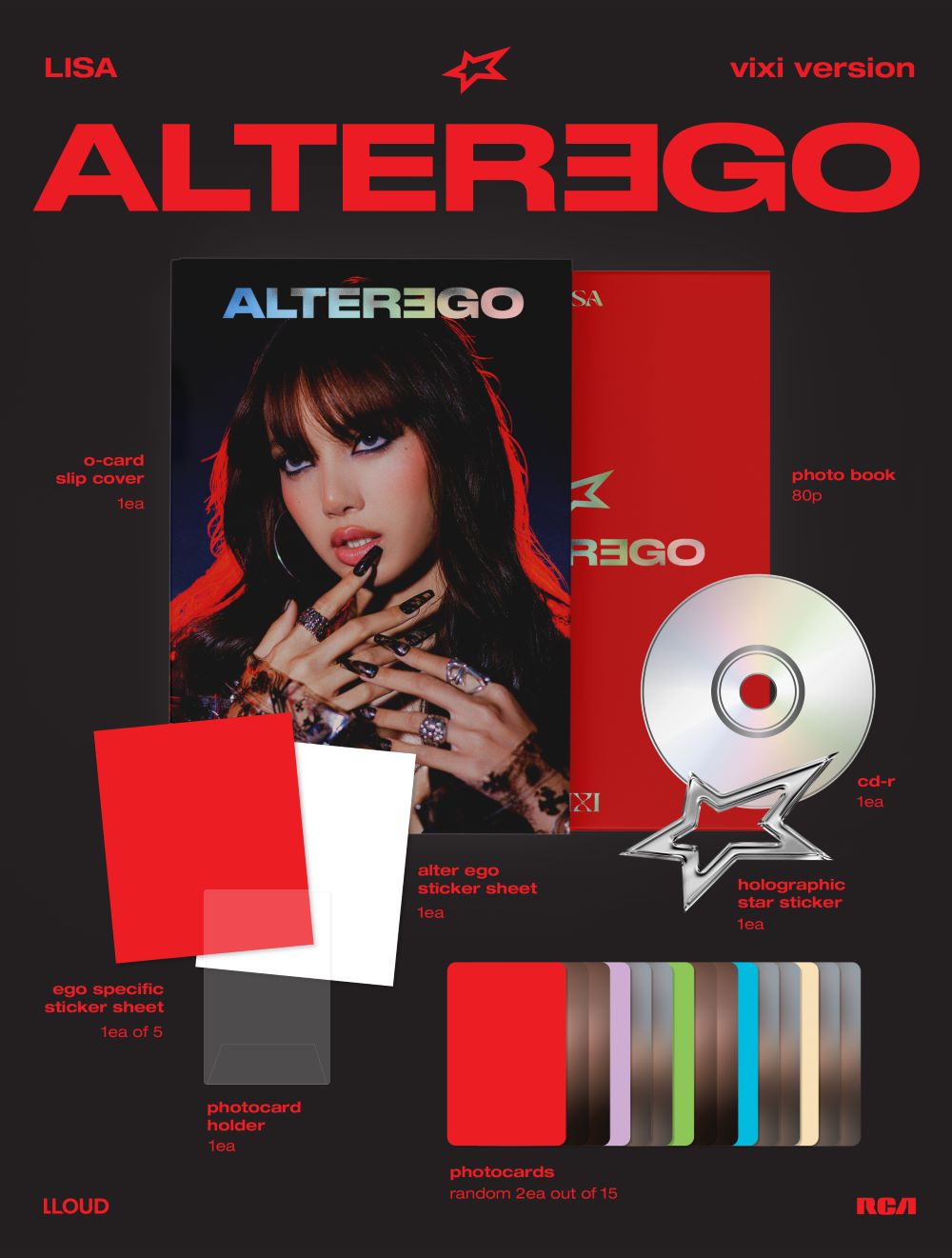 Kpop Album Wholesale LISA - [Alter Ego] Photobook vixi Ver. Kpop