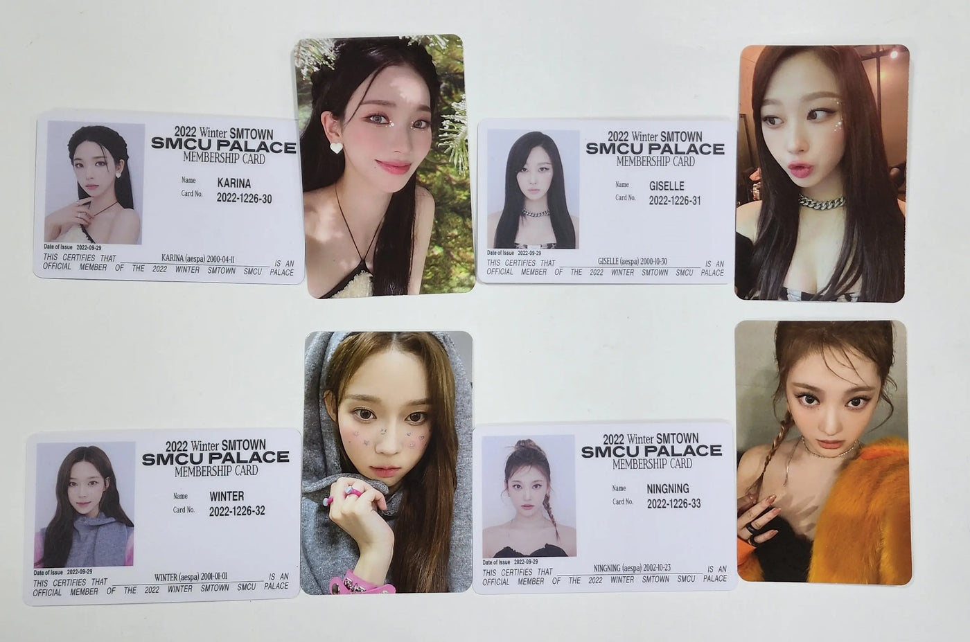 aespa SM Anniversary 30th 抽選 当選 トレカ 4枚 aespa SM