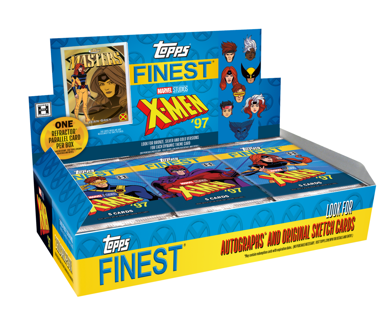 2025 Topps Finest X-Men 97' - Hobby Box