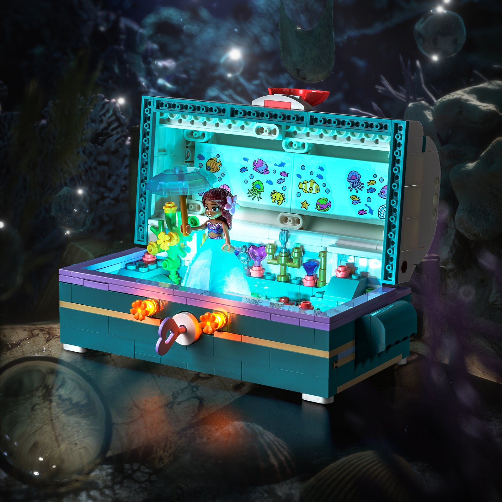 BrickBling Light Kit for LEGO Ariel's Treasure Chest 43229