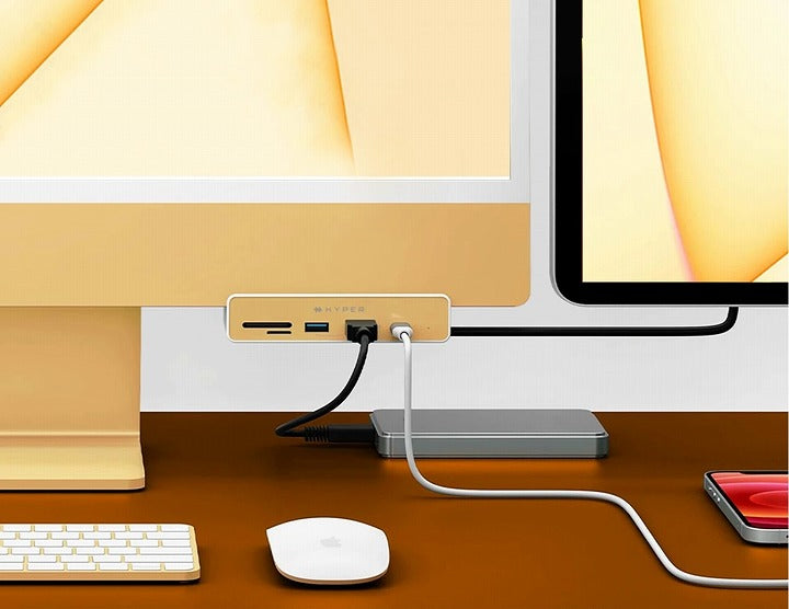 24インチiMacとシンクロ。6つのポートを拡張できるHyperDriveのUSB-C