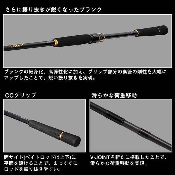 Daiwa Seabass Rod Lateo 110MH-4 K (Spinning 4 piece) | eBay