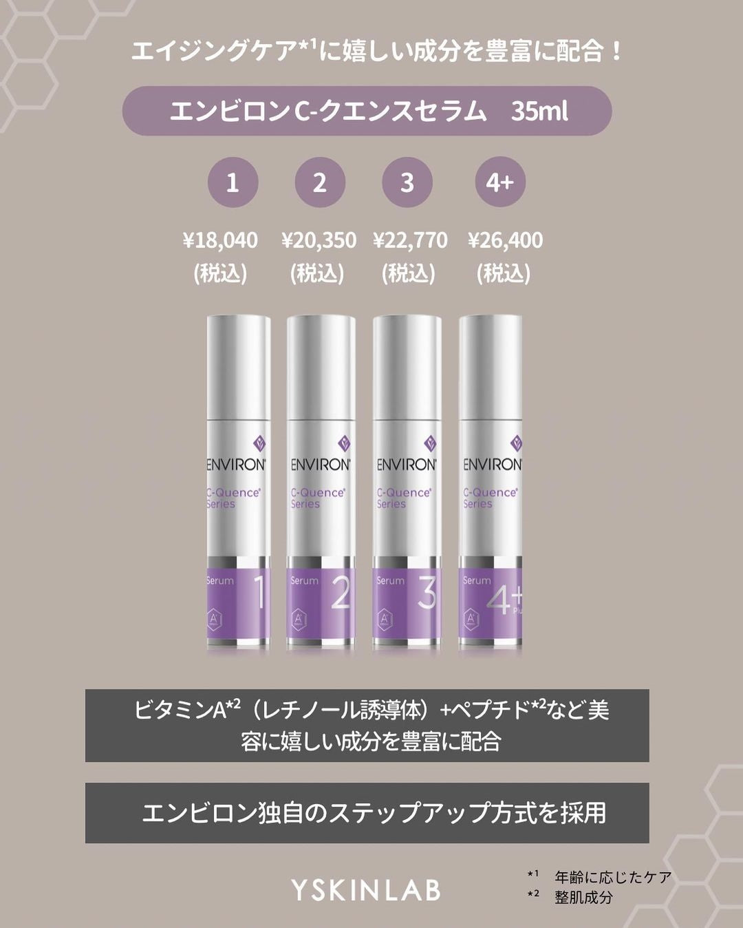 エンビロンの「Cクエンスセラム」はエイジングケアにおすすめ