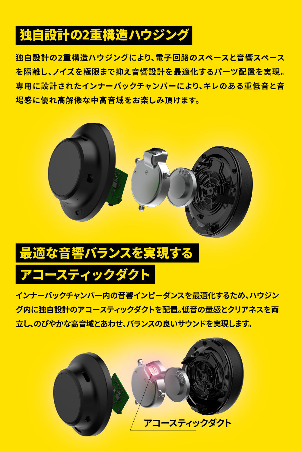 AVIOT WA-V1-PNK｜ピエール中野完全監修ピッドホン3 ワイヤレス