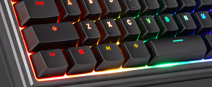 RACEN メンブレンゲーミングキーボードTKL（91キー）ブラック [CRC