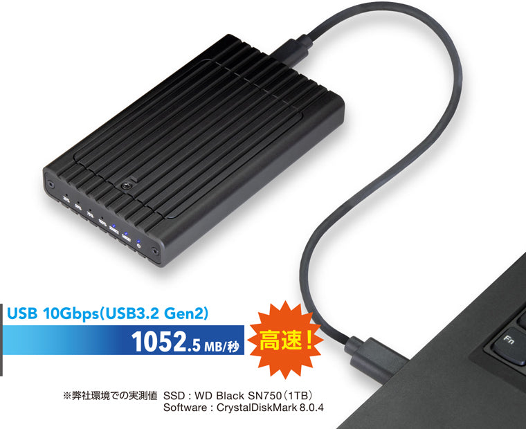 M.2 NVMe クローンBOX バスパワー USB10G [CMNV2U10GCP