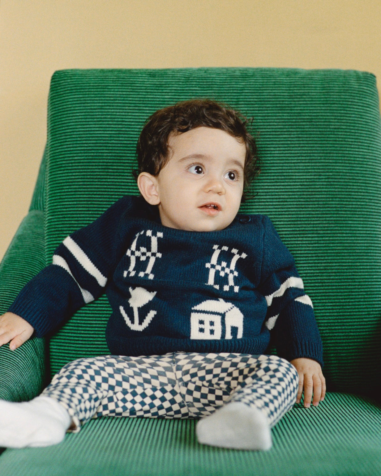 Knit Sweater (Navy) | House on the Hill