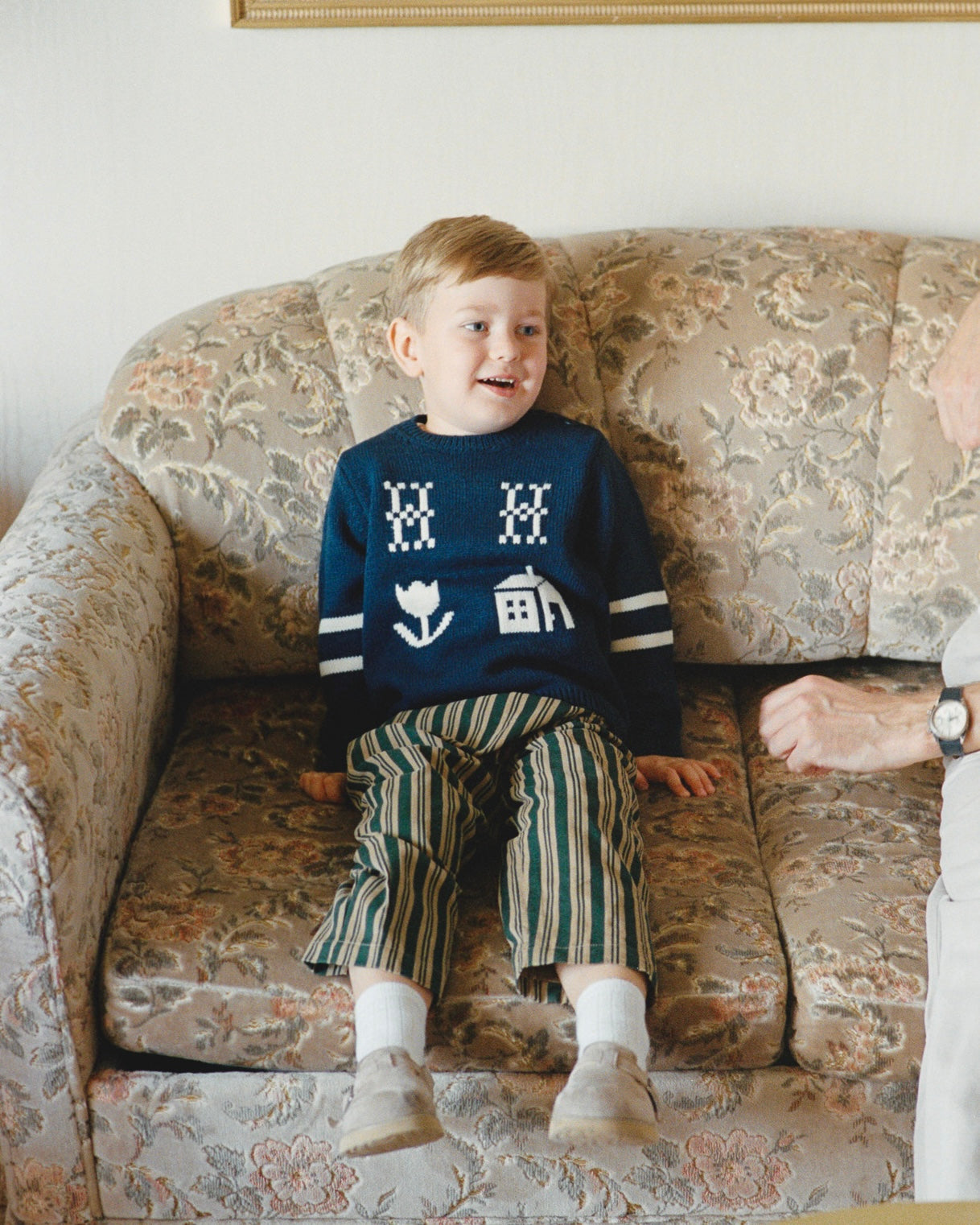 Corduroy Pants (Green Stripe) | House on the Hill