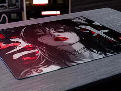 GLSSWRKS(グラスワークス) Hana プレミアムガラスマウスパッド