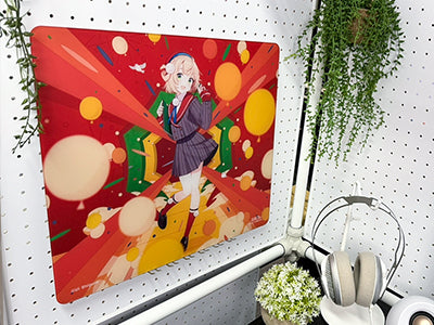 ふもコレ × しぐれうい5周年記念 Dream Gamer Thunder Glass Mousepad