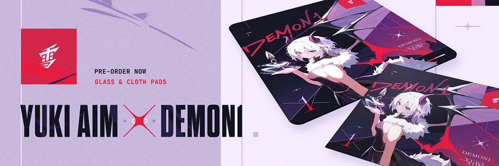 Yuki Aim(ユキエイム) x Demon1 布マウスパッド｜ふもコレ(Fumo