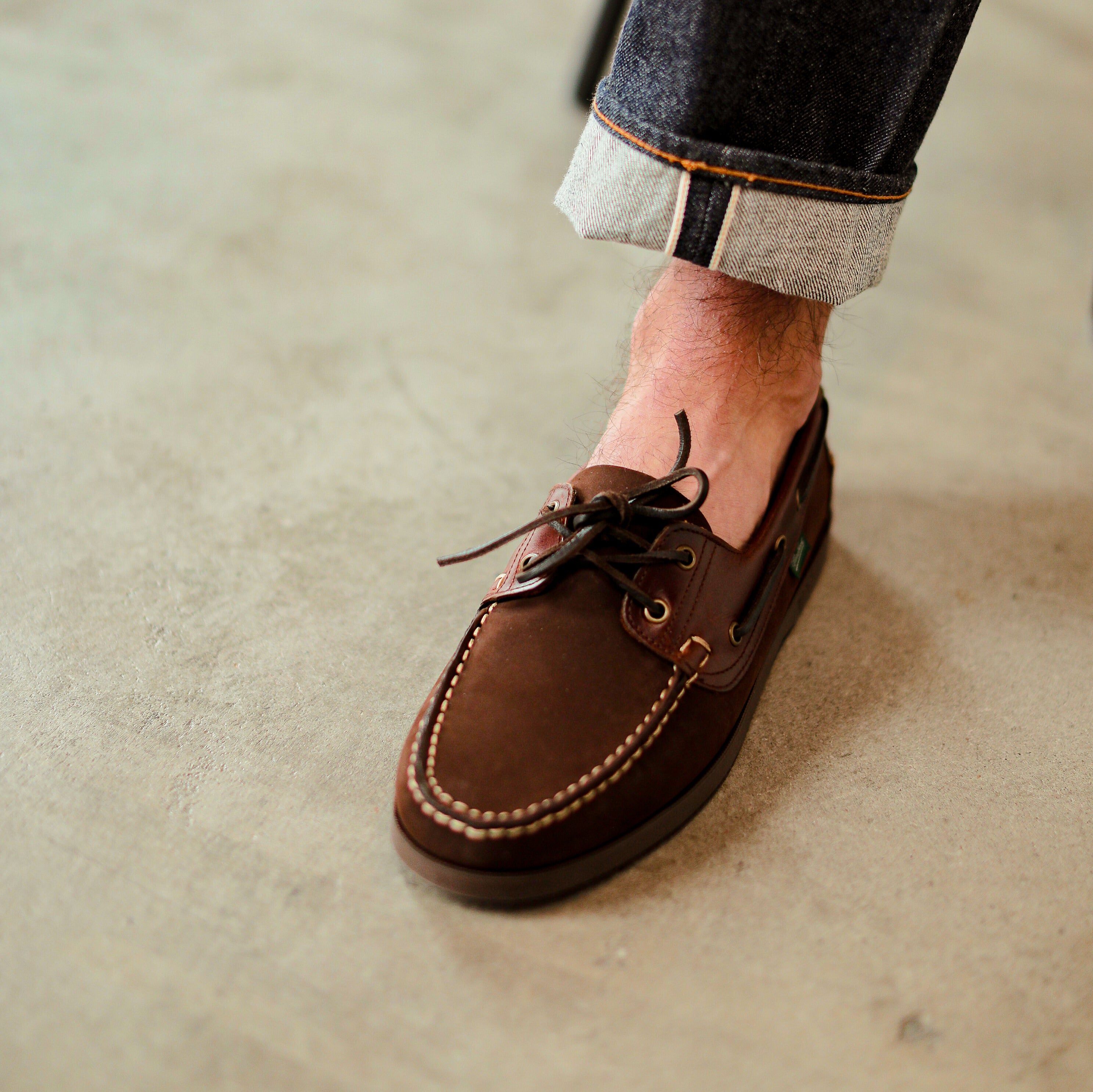 Paraboot | Marron Gringo America Leather Barth Moccasins | Fine