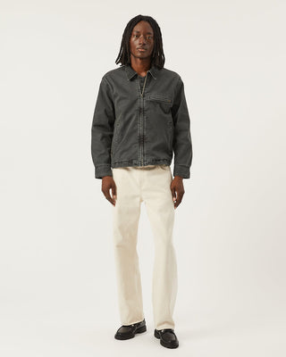 Suede Zip Jacket - Black – Corridor