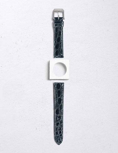 ONLINE STORE】時計ベルト カイマン(ワニ革)へり返し仕立て 登場