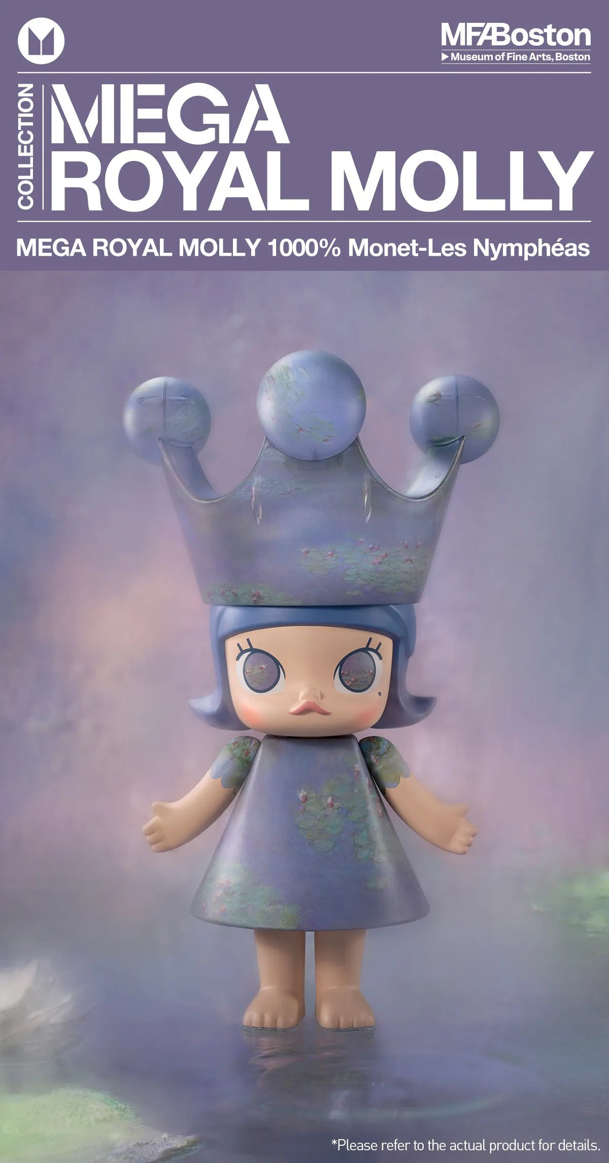 MEGA ROYAL MOLLY 400% Monet-Les Nymphéas – WHOOPEA