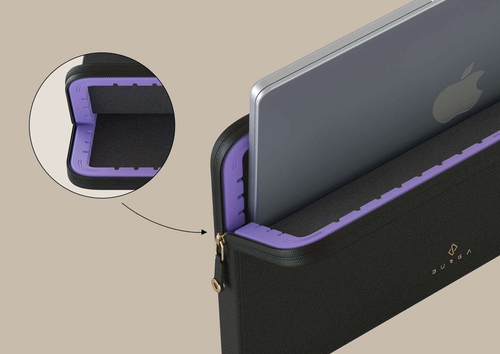 Zesty - レザー ラップトップスリーブ | BURGA