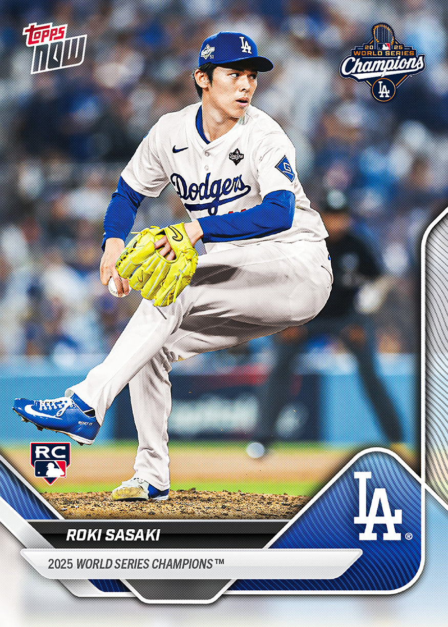 2025 World Series Champions - Los Angeles Dodgers - MLB Topps NOW