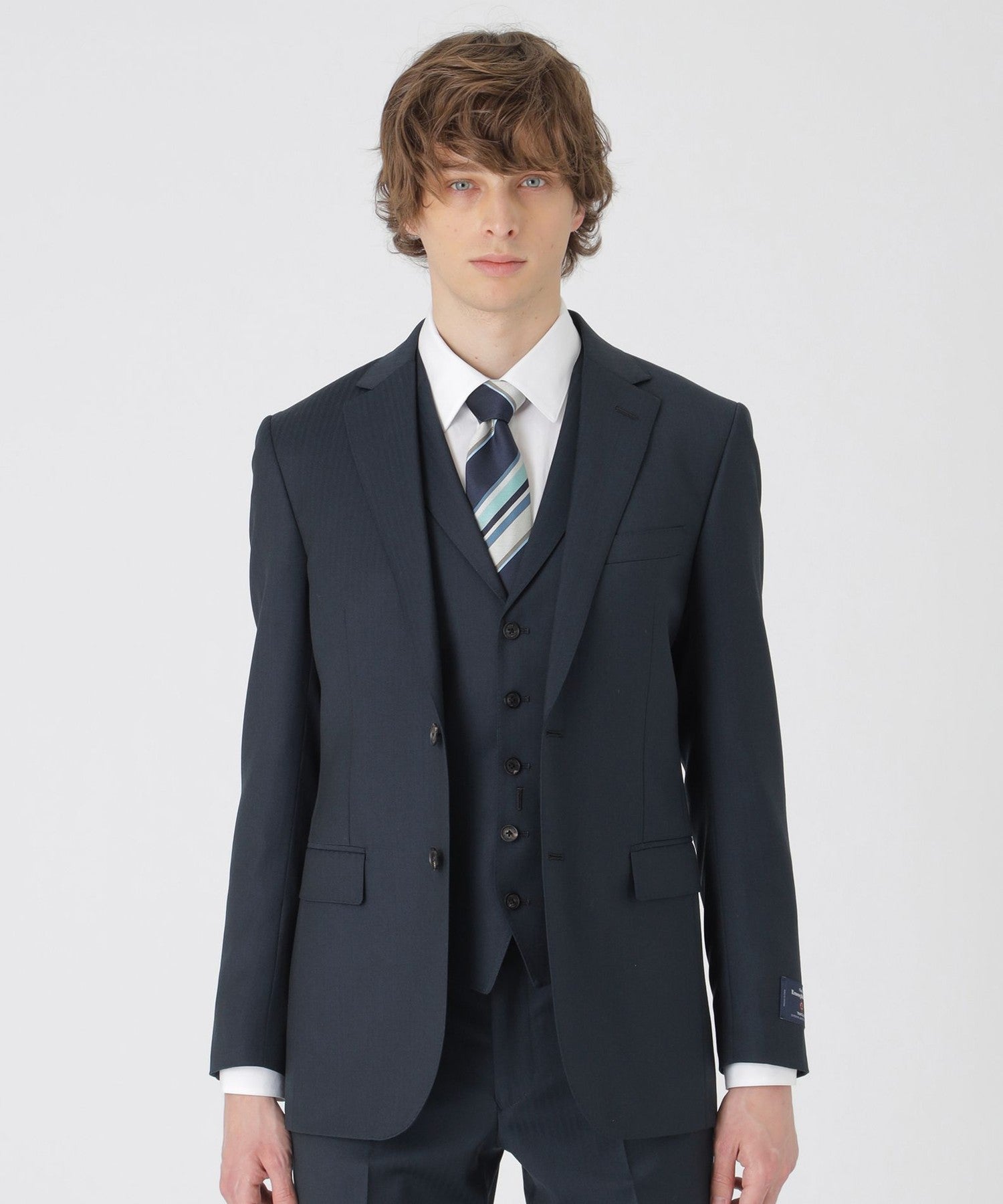 ブラックソリッドスリーピーススーツ（スーツ）｜BLACK LABEL