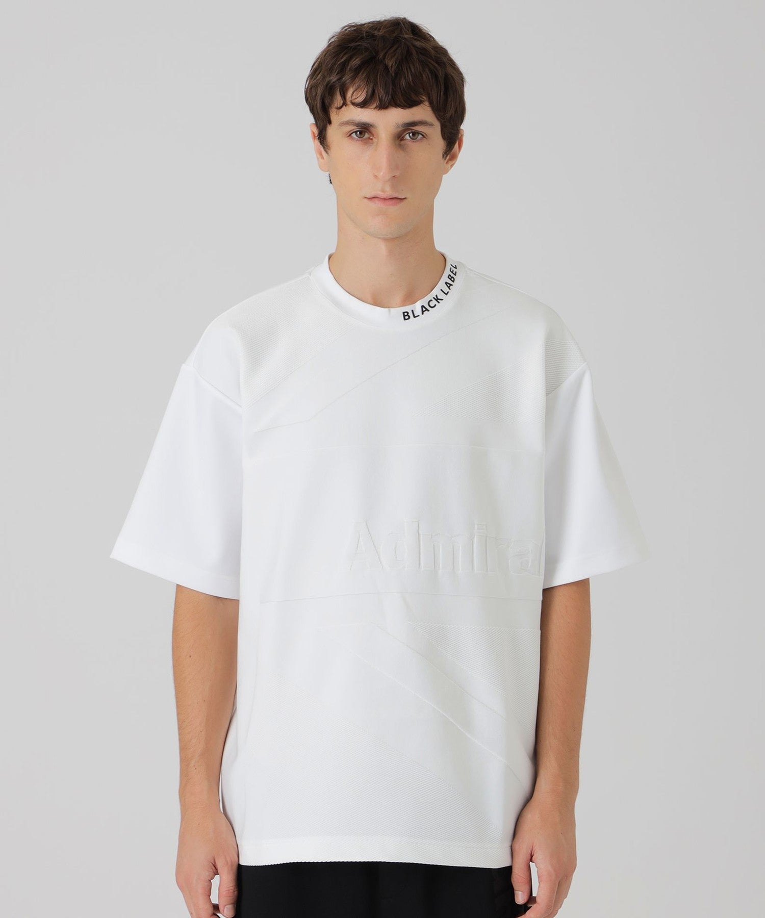 BLACK lab.×Admiral】ビッグエンボスロゴTシャツ（カットソー）｜BLACK