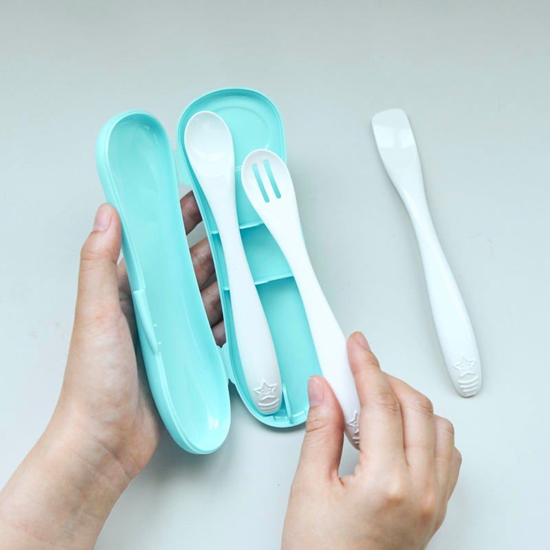 5～8ヶ月ごろ】離乳食スプーン3本セット 食材をつぶせる機能付きの