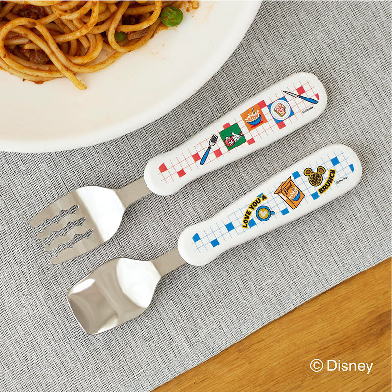 1.5歳ごろ～】フォーク&スプーン print ミッキー ミール ディズニー