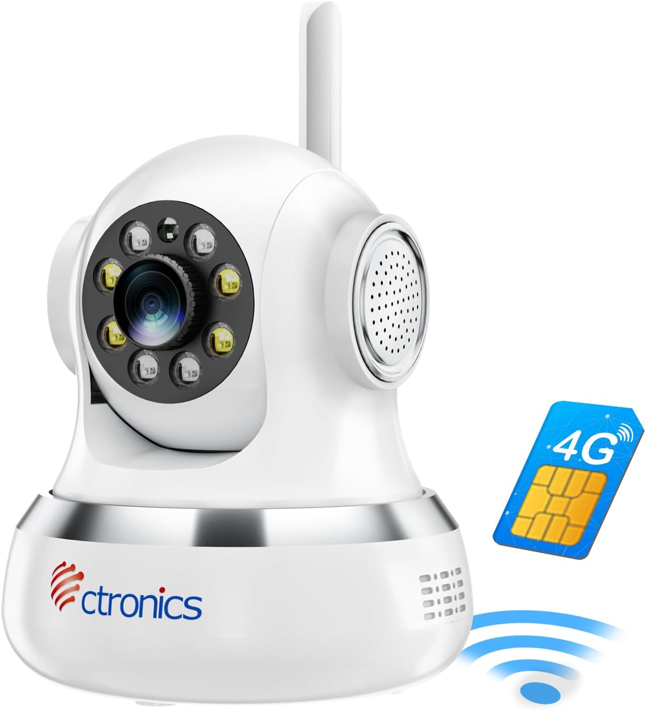 WiFi不要 SIMカード付属 】Ctronics 防犯カメラ4G LTE 300MBデータ体験