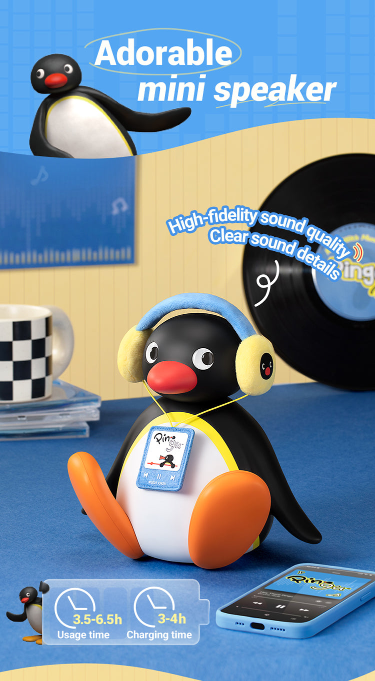 Pingu Shake-Head Bluetooth Speaker Wireless - MarTUBE®︎